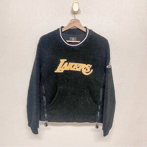 Los Angeles Lakes Fisll Women's Sherpa Pullover Jacket with Zipper Detail Size S